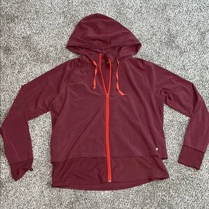 🩵Xersion Burgundy Jacket with Red Trim